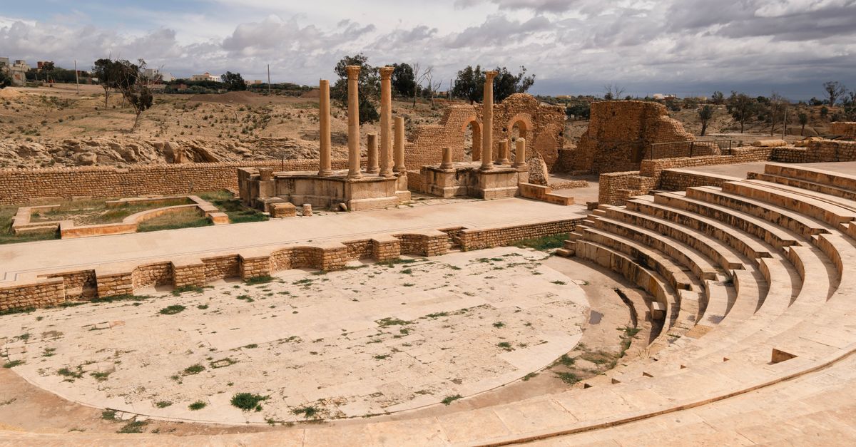 Explore the ancient Roman amphitheater ruins in Tunisia, showcasing historic architecture and a glimpse into the past.